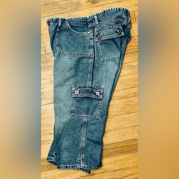 HYDRAULIC - Women's Capris Denim JEANS Sz 9/10 VINTAGE - BLUE - Picture 6 of 13